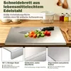 Edelstahl Schneidebrett, Arbeitsplatte mit Anschlagkante, Produktbild-Vorschau 7