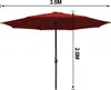 Aopunly Sonnenschirm Ampelschirm 350 cm mit LED Solar, Produktbild-Vorschau 2