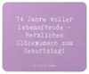 Mr. & Mrs. Panda Mousepad Spruch 74. Geburtstag Produktbild-Vorschau 1