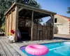 Pool House Blueterm - 3,79 x 3,79 m - Bois Thermochauffé - Voir les images du produit 2