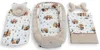 BABYNEST SET 5 tlg. BEIGE Samt Velour/ Beige Bärchen Familie Baumwolle Produktbild-Vorschau