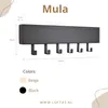 Portemanteau mural LOFT42 Mula – 61 x 19 x 6 – Métal noir – Voir les images du produit 5