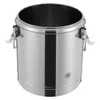 A stainless steel insulated bucket with latches. Podgląd zdjęcia produktu