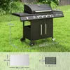 Outsunny Gasgrill 15,2 KW Grillwagen inkl 5 Produktbild-Vorschau 3