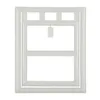 A white plastic pet door frame is shown against a white background. Náhled obrázku produktu
