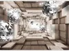 Vlies Fototapete - In A Wooden Tunnel 400x280 cm 3D Produktbild-Vorschau 5