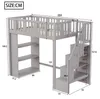 Flieks Etagenbett 90x200cm mit Regal, Kinderbett Hochbett Produktbild-Vorschau 7