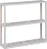 Relaxdays Wandregal Walnuss, 3 Ablagen, HBT: 54 x 60 x 15 Produktbild-Vorschau 1