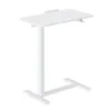 A white adjustable height desk on a white background. Voir les images du produit