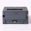A front view of a black and gray Brother laser printer on a white background. Produktbild-Vorschau