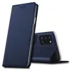 A blue flip cover case for a Samsung Galaxy A31 phone is shown against a white background. The case is partially open, revealing the phone's camera module. Produktbild-Vorschau