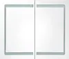 Mobiletto per specchio da bagno bianco e rovere 80 x 12 x Anteprima dell’immagine prodotto 4