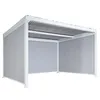 Alu Pergola HWC-L41 mit 3x Seitenwand, Lamellen-Pavillon, Produktbild-Vorschau 7