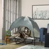 Erhöhtes Hundebett mit Baldachin, Haustierbett, Hundeliege Produktbild-Vorschau 2