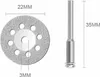 10 Diamantscheiben mit 22 mm Durchmesser und 2 Ersatzdornen Produktbild-Vorschau 2