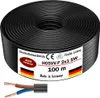 100m Kunststoffschlauchleitung H05VV-F 2x1 Schwarz Flexible Produktbild-Vorschau 4