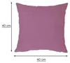 Kissenbezug 2er Set flieder 40x40 cm Struktur Leinenoptik Produktbild-Vorschau 3