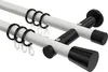 Interdeco Gardinenstange / Vorhangstange Weiß / Schwarz, Produktbild-Vorschau 1