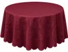 Tischdecke beere oval 160x220 cm damast Ornamente bügelfrei Produktbild-Vorschau 1