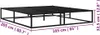vidaXL Posteľný rošt čierny kov 160x200 cm Náhľad obrázku produktu 6