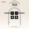 A graphic representation of a door with door handles and lock plates, presented in a stylized, architectural manner. Produktbild-Vorschau