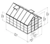 Szklarnia Palram - Canopia Balance 8x12 z ramą fundamentową Podgląd zdjęcia produktu 15