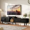 UnboxG Schwarzes TV-Board 169×29,8×44 cm – ausziehbar bis Produktbild-Vorschau 4