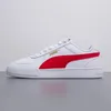 A white Puma sneaker with a red stripe and gold logo, shown from the side against a plain background. Produktbild-Vorschau