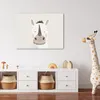 Leinwand Bilder 70x50 cm - Kinder Beige - Rhinozeros, Produktbild-Vorschau 3