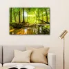 Wanddeko 90x60 cm - Wald - Landschaft - Grün - Natur, Produktbild-Vorschau 6
