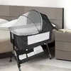 2 in1 Beistellbett Baby,Babybetten Reisebett Babybett Produktbild-Vorschau 2