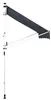 TPFGarden Klemmmarkise Wendy 400x120 cm anthrazit Produktbild-Vorschau 3