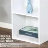 Regał na książki, biały regał MDF z 5 poziomami, 32 x 24 x Podgląd zdjęcia produktu 6
