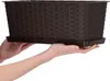 KADAX Blumenkasten 40 cm Braun mit Untersetzer, Produktbild-Vorschau 8