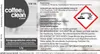 A product label for coffee machine cleaning tablets. Produktbild-Vorschau