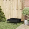 vidaXL Hundebett Schwarz 75 x 75 x 30 cm Stahl Produktbild-Vorschau 3