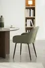 HowHomely sedia da pranzo verde con braccioli sedia Anteprima dell’immagine prodotto 6