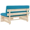 Outdoor-Mittelsofa Paletten Imprägniertes Kiefernholz Produktbild-Vorschau 5