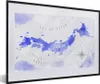 MuchoWow® MuchoWow® Gerahmtes Poster Aquarell - Weltkarte - Produktbild-Vorschau 1