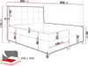 MIRJAN24 Boxspringbett Snake, Doppelbett mit zwei Produktbild-Vorschau 4