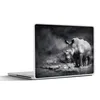 MuchoWow® Laptop Aufkleber Sticker Cover Rhinozeros - Natur Produktbild-Vorschau 1