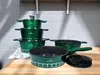 10-teiliges Topfset, Bratpfanne, Deckel, Wok, Produktbild-Vorschau 3