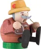 mini sitzend - Pfefferkuchenverkäufer (8cm) Räuchermann von Produktbild-Vorschau 3