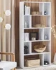 BELIANI Bücherregal Weiß MDF Platte Spanplatte 174 x 83 x Produktbild-Vorschau 2