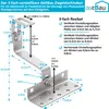 Basis-Montageset Ziegeldach silber, für Solarmodule, Produktbild-Vorschau 4