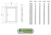 Revisionsklappe Revisionstür Metallische FEINZ 25x50 cm - Produktbild-Vorschau 6