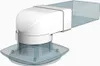 EUROPLAST deflektor 90° ploché potrubie 55x110mm Ø 100mm Náhľad obrázku produktu 4