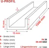 GAL-INDUSTRIAL | Profilo in alluminio forma di C - Anteprima dell’immagine prodotto 2