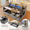 Sofa rozkładane Flieks, łóżko jednoosobowe 90x200 cm z Podgląd zdjęcia produktu 6