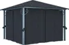 vidaXL Pavillon mit Vorhängen & LED-Lichterkette 3x3 m Produktbild-Vorschau 4